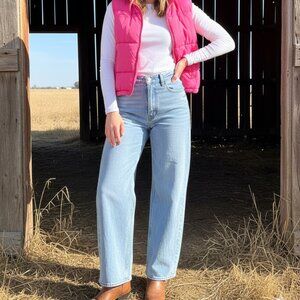 Women’s Abercrombie 90s High-Rise Relaxed Jeans | Light Wash, Size 12 Blue Pants